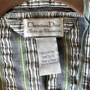 Christian Dior 100% cotton robe